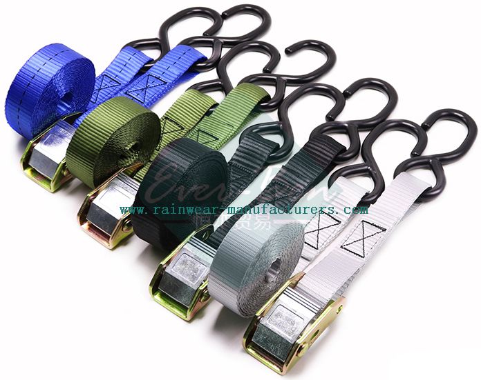 25mm-black cam buckle lashing strap-adjustable tie down straps